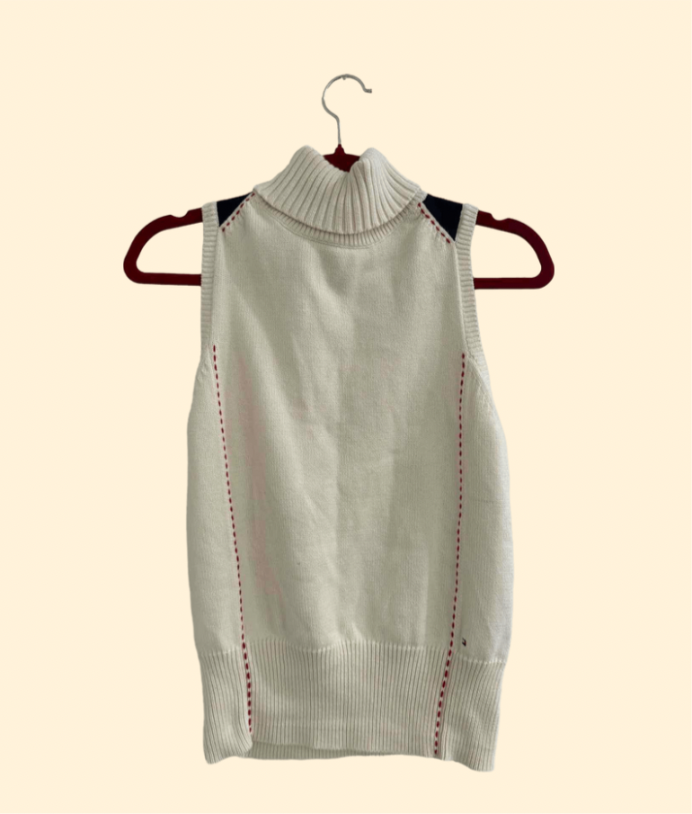 Tommy Hilfiger sleeveless turtleneck sweater