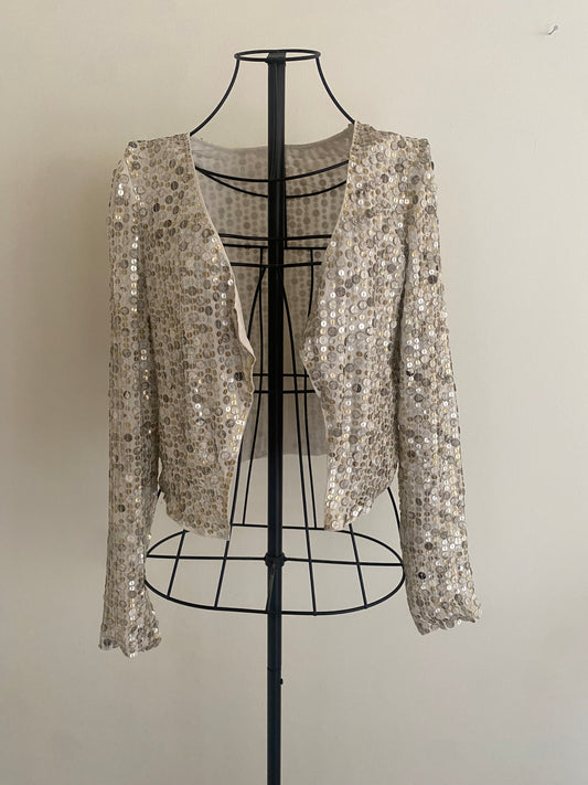 sparkly shell mini jacket