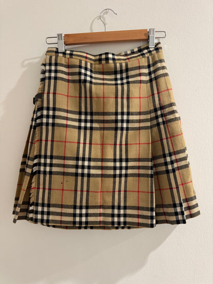 Burberry Pleated Mini Skirt