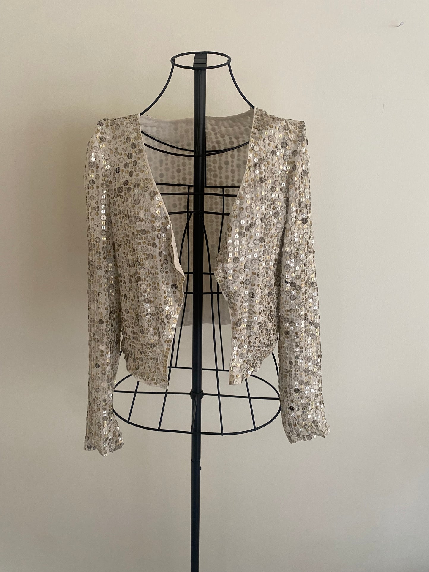 sparkly shell mini jacket