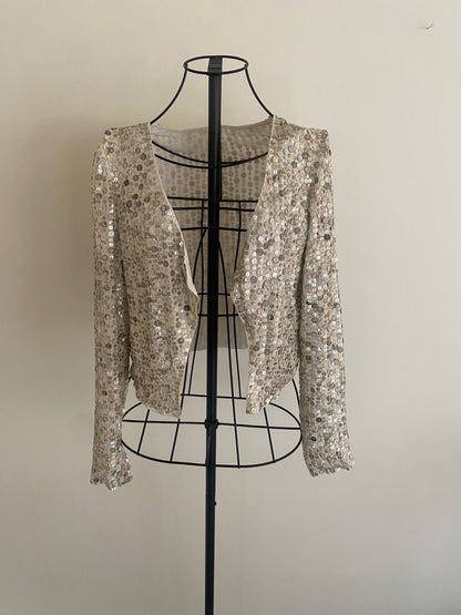 sparkly shell mini jacket